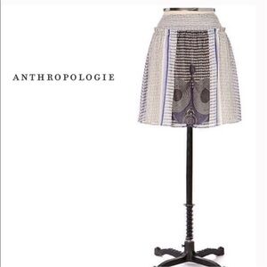 Anthropologie Edme & Esyllte RARE Hieroglyph Skirt Size 4